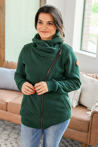 Quinn ZipUp Cowl - Evergreen