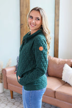 Load image into Gallery viewer, Geometric Button Snap Pullover - Evergreen