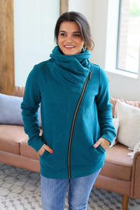 Quinn ZipUp Cowl - Teal