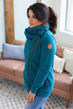 Load image into Gallery viewer, Quinn ZipUp Cowl - Teal
