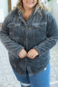 Fleece Shacket - Grey