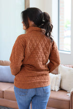Load image into Gallery viewer, Geometric Button Snap Pullover - Rust