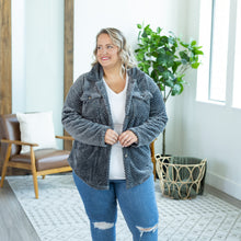 Load image into Gallery viewer, Fleece Shacket - Grey