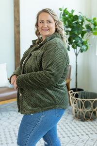 Fleece Shacket - Dark Olive