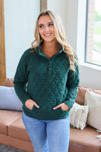 Load image into Gallery viewer, Geometric Button Snap Pullover - Evergreen
