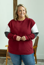 Load image into Gallery viewer, Varsity Pullover - Burgundy