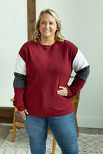 Load image into Gallery viewer, Varsity Pullover - Burgundy
