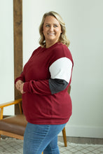 Load image into Gallery viewer, Varsity Pullover - Burgundy