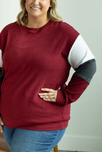 Load image into Gallery viewer, Varsity Pullover - Burgundy