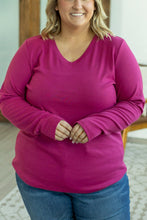 Load image into Gallery viewer, Leah Long Sleeve Top - Magenta