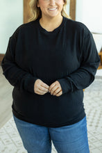 Load image into Gallery viewer, Corrine Ribbed Pullover Top - Black