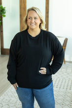 Load image into Gallery viewer, Corrine Ribbed Pullover Top - Black