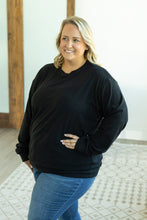 Load image into Gallery viewer, Corrine Ribbed Pullover Top - Black