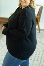 Load image into Gallery viewer, Corrine Ribbed Pullover Top - Black
