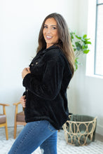 Load image into Gallery viewer, Fleece Shacket - Black