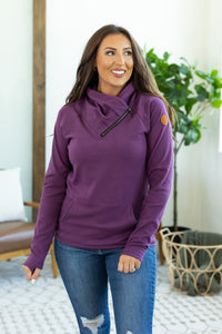 Classic Zoey ZipCowl Sweatshirt - Purple