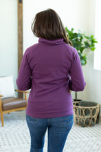 Load image into Gallery viewer, Classic Zoey ZipCowl Sweatshirt - Purple