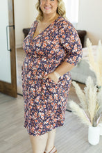 Load image into Gallery viewer, Taylor Dress - Navy Fall Floral