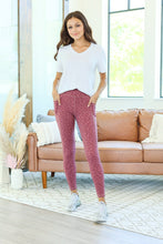 Load image into Gallery viewer, Athleisure Leggings - Berry Leopard