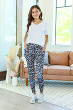 Load image into Gallery viewer, Athleisure Leggings - Black Micro Floral