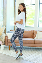 Load image into Gallery viewer, Athleisure Leggings - Black Micro Floral