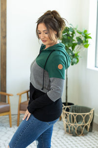 Classic Colorblock FullZip - Evergreen, Grey, and Black