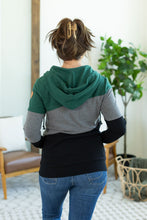 Load image into Gallery viewer, Classic Colorblock FullZip - Evergreen, Grey, and Black