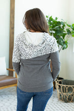 Load image into Gallery viewer, Ashley Hoodie - Charcoal Leopard