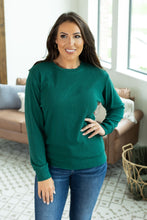 Load image into Gallery viewer, Corrine Ribbed Pullover Top - Evergreen