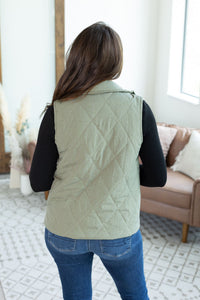 Remy Zip Up Vest - Heathered Sage