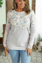 Load image into Gallery viewer, Natalie Pullover - Neutral Floral Pattern Mix