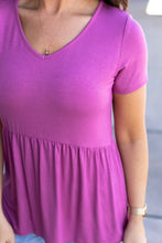 Load image into Gallery viewer, Sarah Ruffle Short Sleeve - Orchid