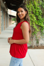 Load image into Gallery viewer, Renee Ruffle Tank - Red