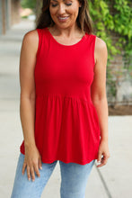 Load image into Gallery viewer, Renee Ruffle Tank - Red