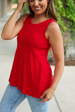 Load image into Gallery viewer, Renee Ruffle Tank - Red