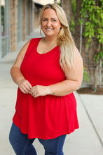 Load image into Gallery viewer, Renee Ruffle Tank - Red