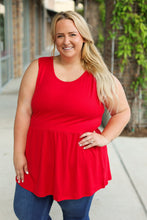 Load image into Gallery viewer, Renee Ruffle Tank - Red