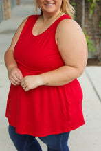 Load image into Gallery viewer, Renee Ruffle Tank - Red