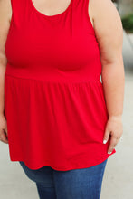 Load image into Gallery viewer, Renee Ruffle Tank - Red