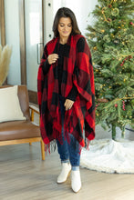 Load image into Gallery viewer, Plaid Shawl - Buffalo Plaid
