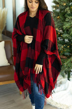 Load image into Gallery viewer, Plaid Shawl - Buffalo Plaid