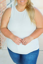 Load image into Gallery viewer, Tara Ribbed Tank - White