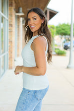 Load image into Gallery viewer, Tara Ribbed Tank - White