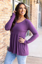 Load image into Gallery viewer, Long Sleeve Sarah Ruffle - Purple
