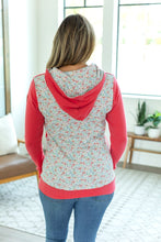 Load image into Gallery viewer, Classic Halfzip Hoodie - Watermelon with Floral Accent