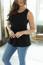 Load image into Gallery viewer, Renee Ruffle Tank - Black
