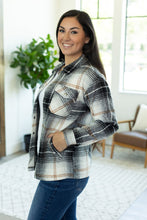 Load image into Gallery viewer, Norah Plaid Shacket - Black and Gold