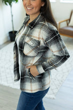 Load image into Gallery viewer, Norah Plaid Shacket - Black and Gold