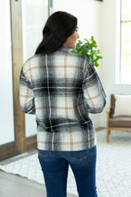 Load image into Gallery viewer, Norah Plaid Shacket - Black and Gold