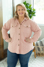 Load image into Gallery viewer, Cable Knit Jacket - Blush Pink